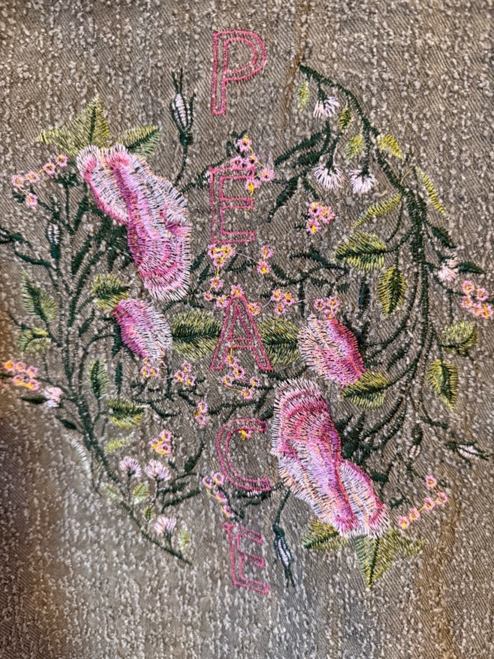 POL Green Jacket Floral Embroidery & Lace Size L - Picture 3 of 10